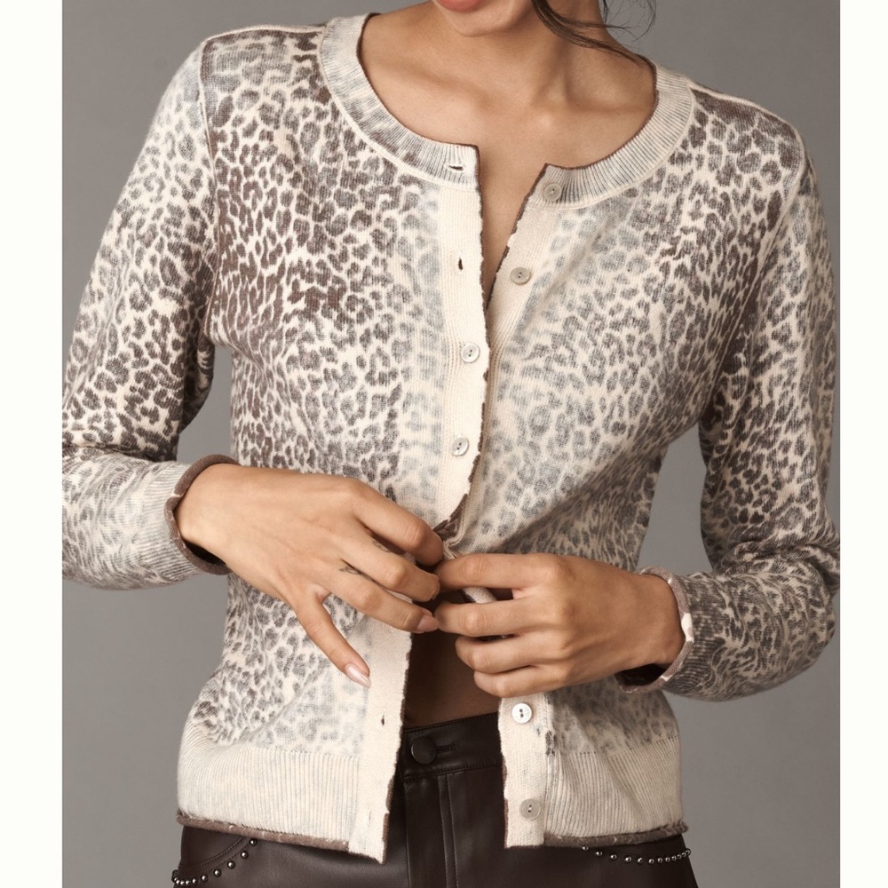 Design History × Anthropologie Crew-Neck Cardigan Sweater NWT SZ S